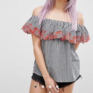 ASOS off the shoulder spring top